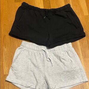 Women's PINK Victoria’s Secret Black and Gray Shorts
